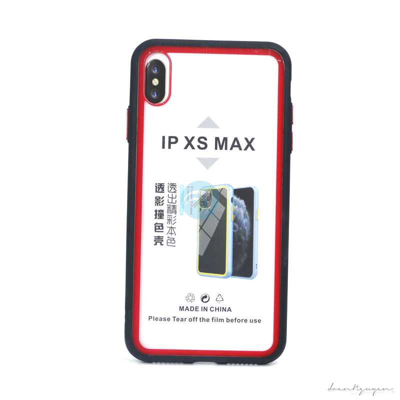 ỐP LƯNG ĐT IPHONE XS MAX (VIỀN MÀU TRONG)