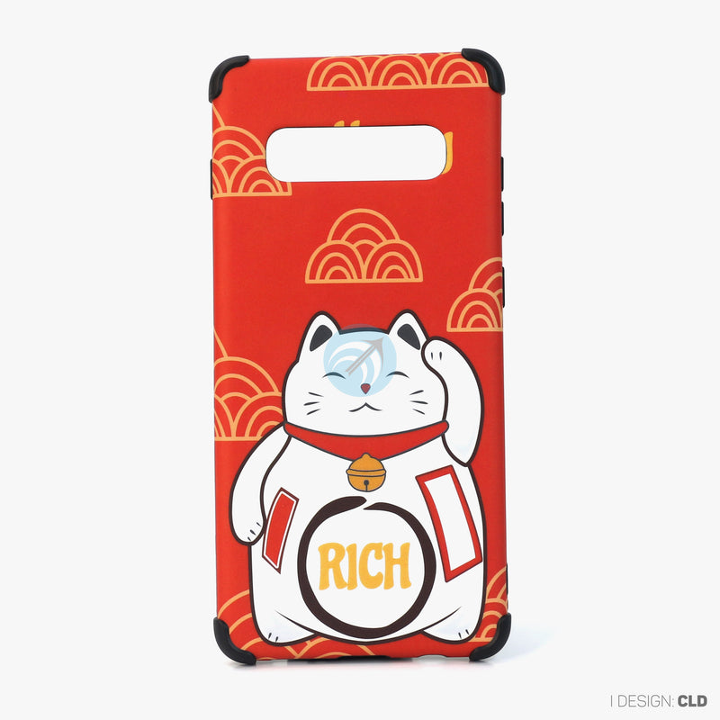 Ốp lưng SAMSUNG S10+ hình mèo thần tài nhựa cứng