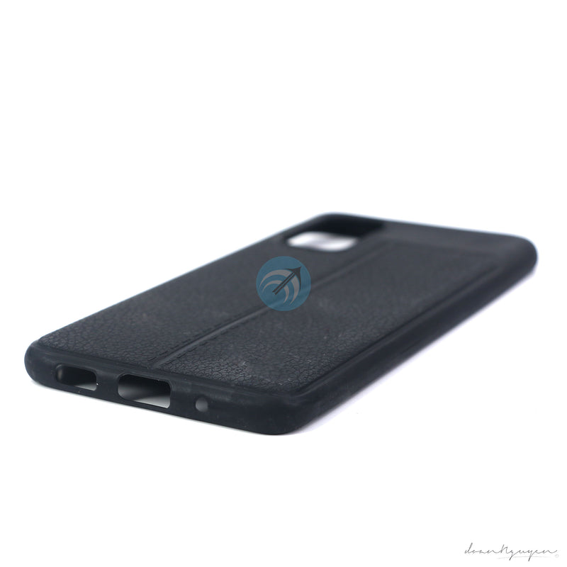 ỐP LƯNG DA ĐIỆN THOẠI SAMSUNG S20 AUTO DẺO ĐEN