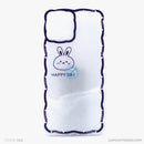 Ốp lưng IPHONE 12 PRO MAX trong viền gợn sóng in hình hoa