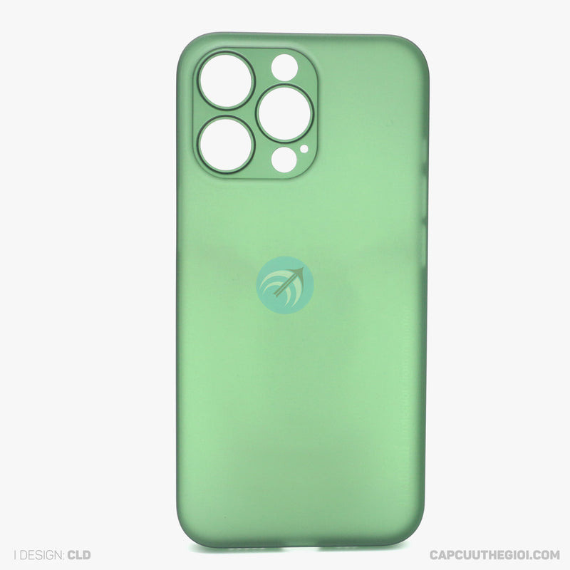 ỐP lưng IPHONE 13 PRO 6.1 MEMUMI mỏng 0.3 màu xanh rêu