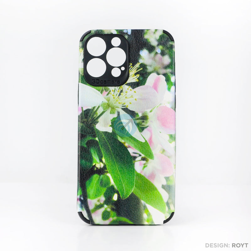 Ốp lưng IPHONE 13 PRO MAX IMD da chống sốc hình hoa