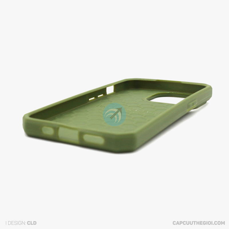 Ốp lưng IPHONE 13 PRO UAG silicon chống bẩn màu xanh rêu