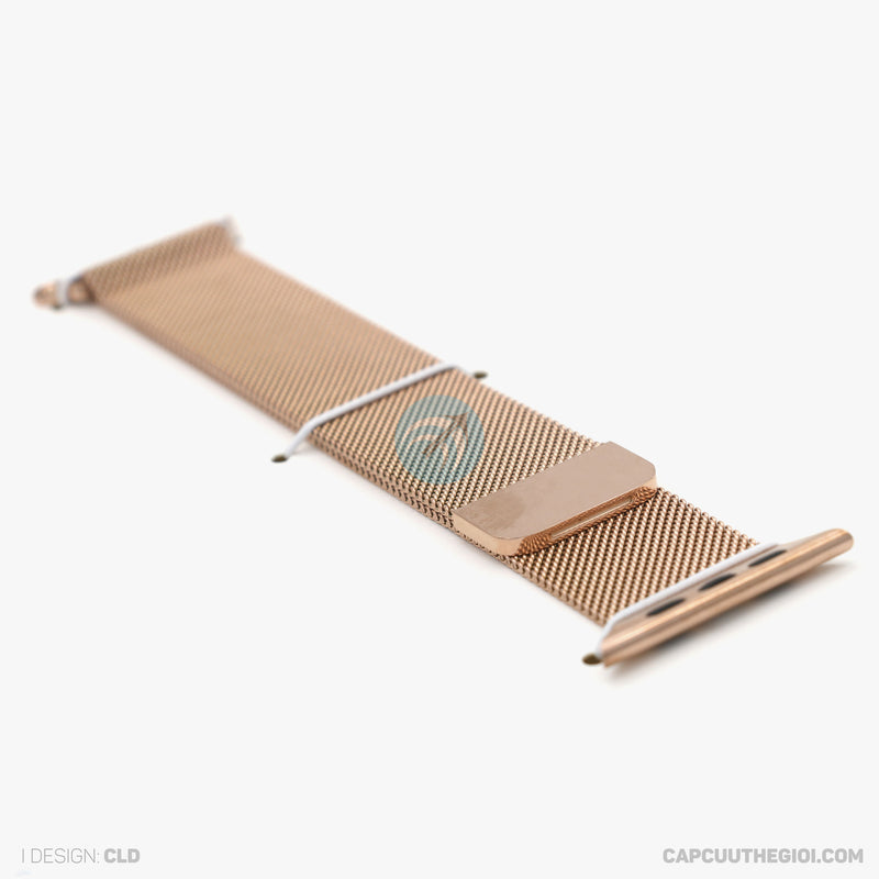 Dây đeo Thép Apple Watch 42/44/45mm màu gold COTEETCI
