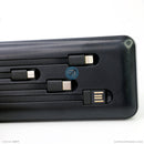 Pin sạc dự phòng 10000 mAh có dây sạc micro + type C + lightning , đèn led HOCO CJ9 bh01t