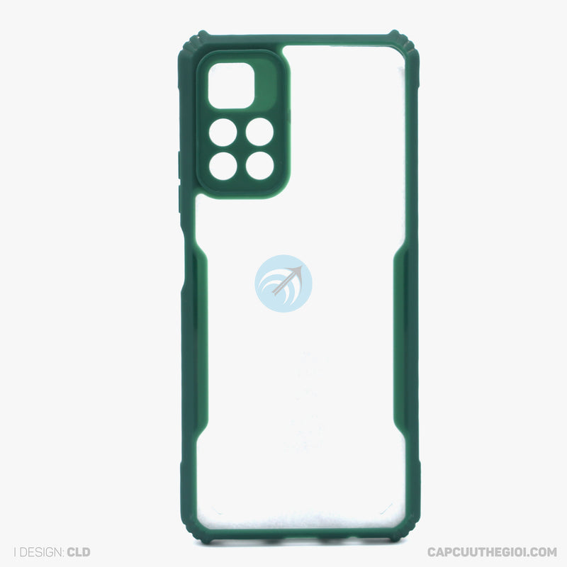 Ốp lưng MI NOTE 11 chống sốc trong viền màu