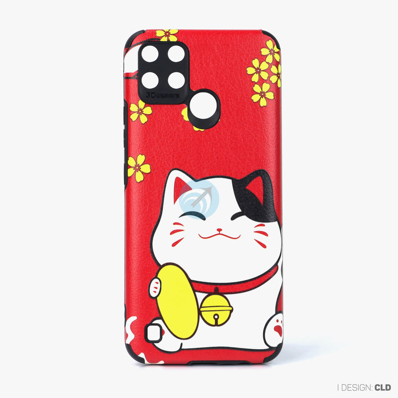 Ốp lưng REALME C21Y dẻo hình mèo thần tài
