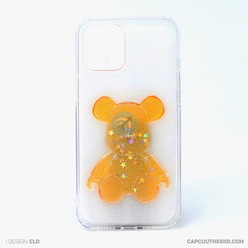 Ốp lưng IPHONE 12 PRO MAX trong hình gấu kim tuyến