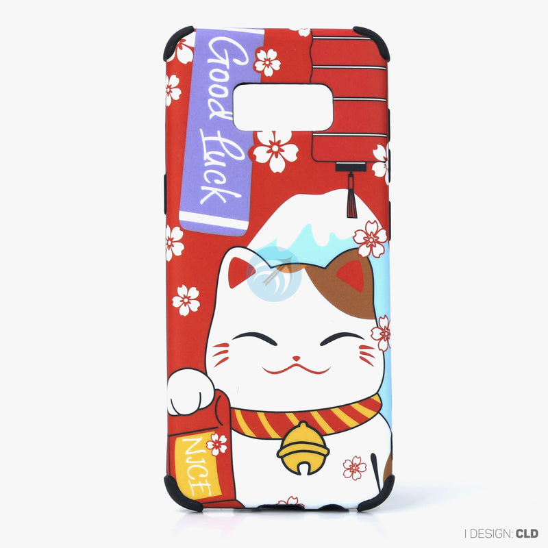 Ốp lưng SAMSUNG S8 hình mèo thần tài nhựa cứng