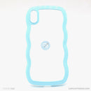 Ốp lưng IPHONE XS MAX lưng trong viền màu gợn sóng