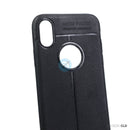 ỐP LƯNG DA ĐIỆN THOẠI IPHONE X/ XS AUTO DẺO ĐEN