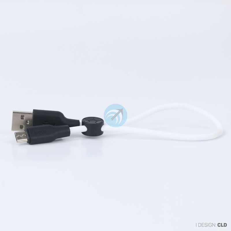 Cáp sạc usb A to micro 2.4A silicone 0.25 mét HOCO X21 PLUS bh01t