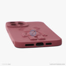 ỐP lưng IPHONE 12 PRO MAX hình nổi gấu đứng màu đỏ