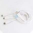 CÁP SẠC ĐIỆN THOẠI USB A => MICRO + LIGHTNING + TYPE C 1M (BYZ BC-023) BH03T