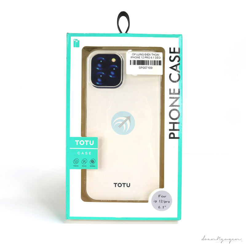 ỐP LƯNG ĐIỆN THOẠI IPHONE 12 PRO 6.1 DẺO TRONG (TOTU)