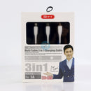 CÁP SẠC ĐIỆN THOẠI USB A => MICRO + LIGHTNING + TYPE C 1M (BYZ BC-023) BH03T