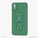 Ốp lưng VIVO Y91C hình gấu nổi có giá đỡ silicon màu