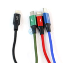 Cáp sạc 4 IN 1 usb A to 2 lightning + type C + micro BASEUS RAPID SERIES (CA1T4-A01) bh03t điều kiện còn đủ bao bì