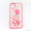 Ốp lưng IPHONE 11 PRO MAX lưng da hình mèo thần tài