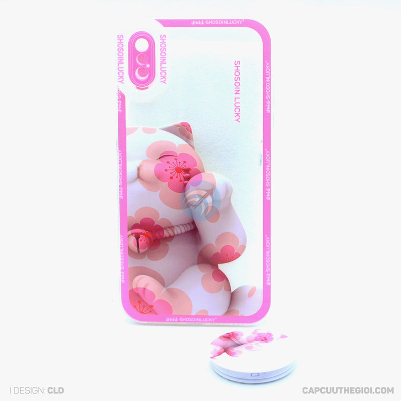 ỐP LƯNG IPHONE X/XS TRONG IN HÌNH KÈM POD