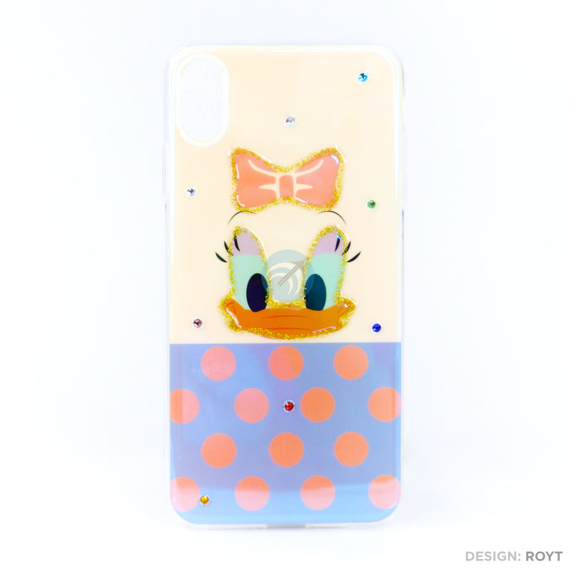 Ốp lưng IPHONE XS MAX hình viền dẻo gắn đá