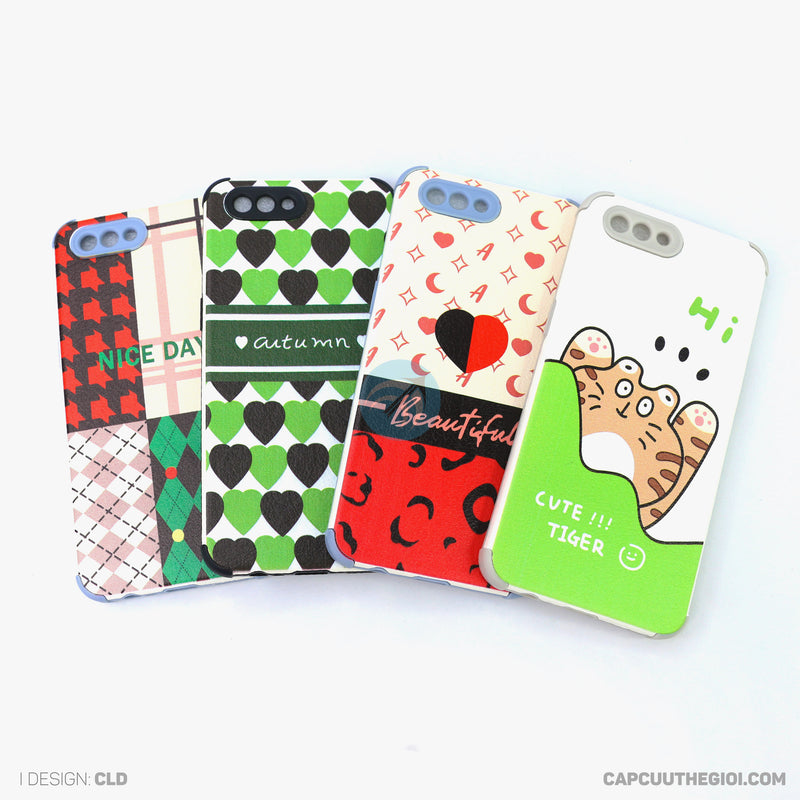 Ốp lưng OPPO A3S chống sốc da hình