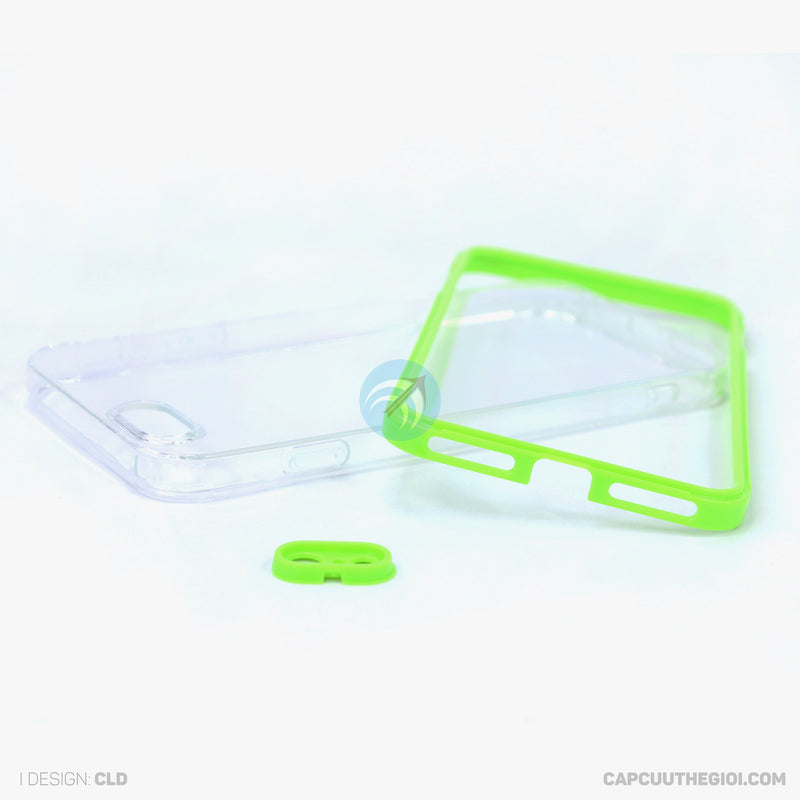 Ốp lưng IPHONE 6+/6s+ trong tách viền màu