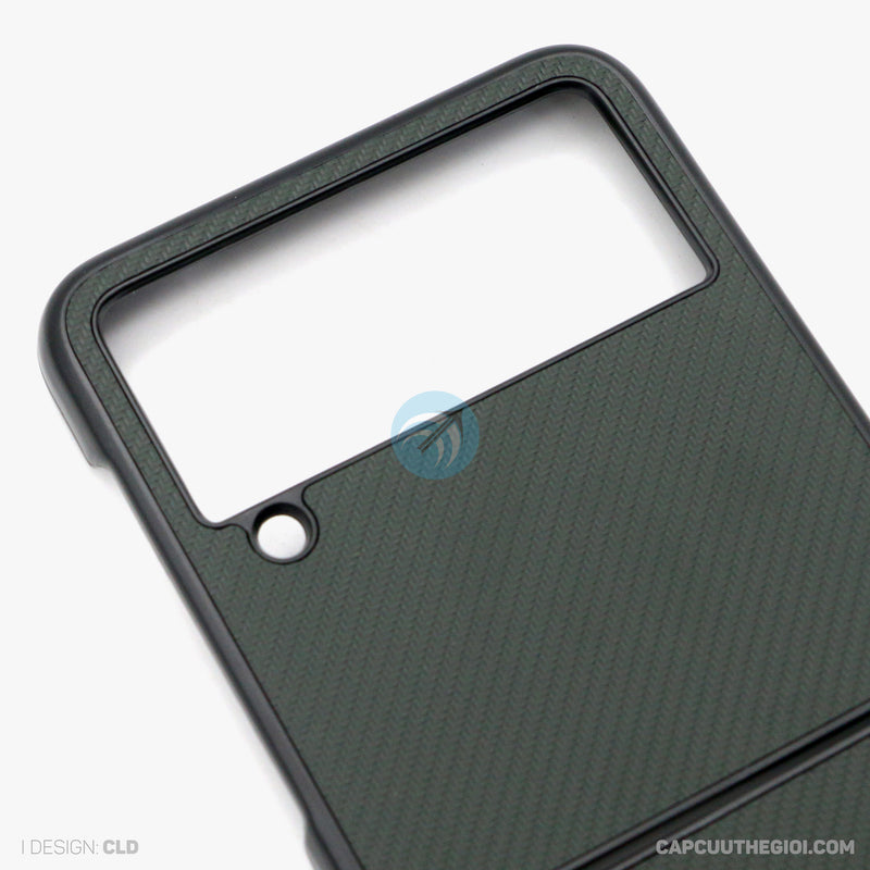ỐP LƯNG SAMSUNG Z FLIP 3 VÂN SỢI CARBON X-LEVEL
