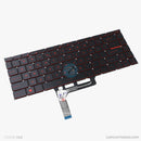 Bàn phím MSI GS65 GF63 GF65 9RCX màu đỏ đen có đèn bh06t