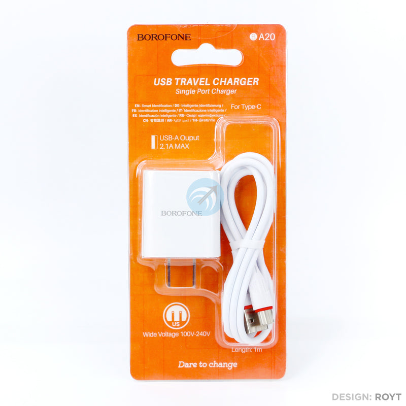 Bộ sạc lightning BA20 2.1A 1 mét bh01t