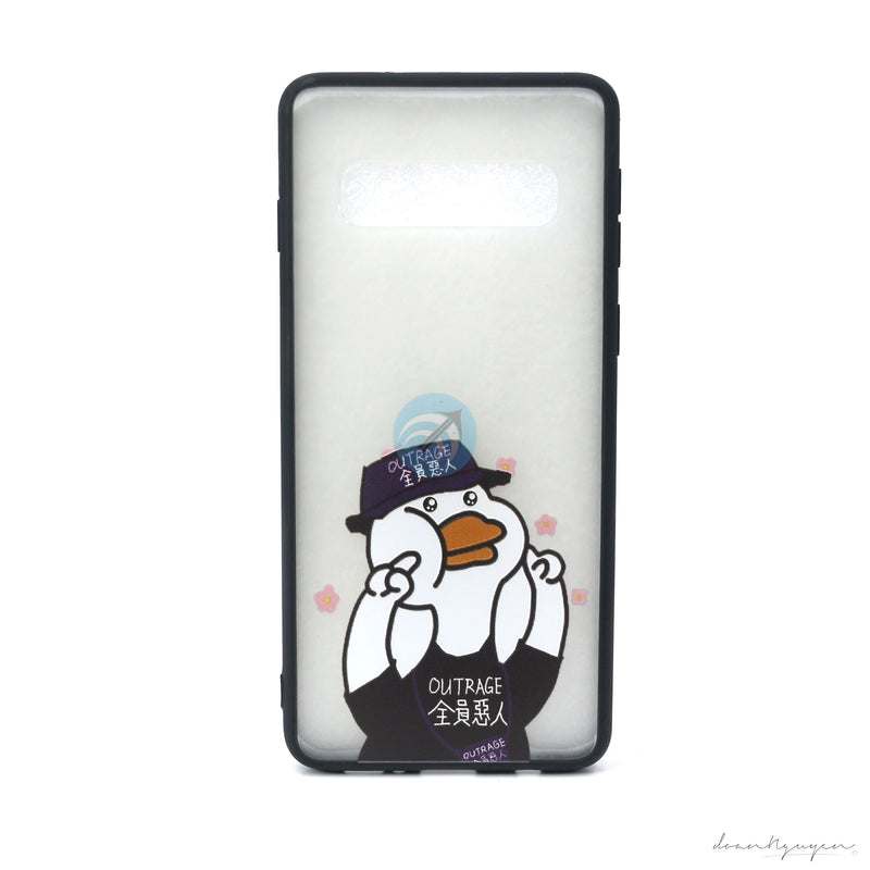 ỐP LƯNG ĐIỆN THOẠI SAMSUNG S10 NHÁM HÌNH VIỀN MÀU