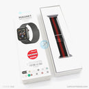 Dây đeo Thép Apple Watch 38/40/41mm màu đen sọc đỏ COTEETCI