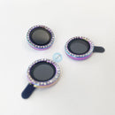 Bảo vệ camera 7 màu IPHONE 12 PRO MAX KUZOOM 3 mắt (TITAN ĐÍNH ĐÁ)