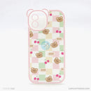 Ốp lưng IPHONE 12 6.1 lưng trong in hình cute có tai mèo