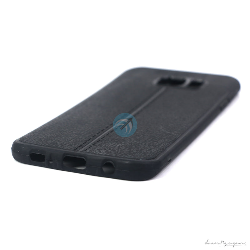 ỐP LƯNG DA ĐIỆN THOẠI SAMSUNG S7 EGDE AUTO DẺO ĐEN