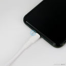 Cáp sạc usb A to linghtning 2.4A silicone 1 mét màu trắng/đen BOROFONE BX30 bh01t