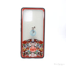 ỐP LƯNG ĐIỆN THOẠI SAMSUNG A91 NHÁM HÌNH VIỀN MÀU