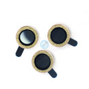 Dán bảo vệ CAMERA màu gold kim tuyến IPHONE 12 PRO MAX KUZOOM DIAMOND 3 mắt