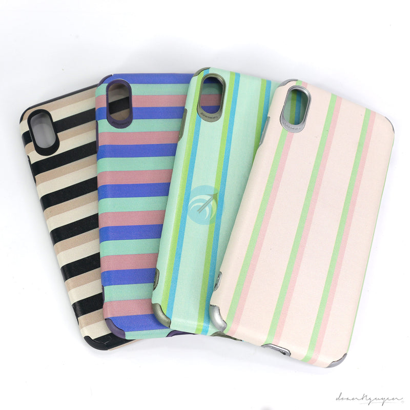 ỐP LƯNG ĐT IPHONE XS MAX (VẢI SỌC)
