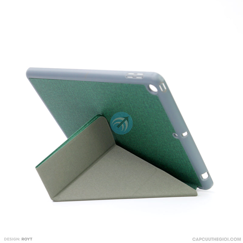 Bao da IPAD 10.2 2020 2021 tam giác vải màu ( MUTURAL )