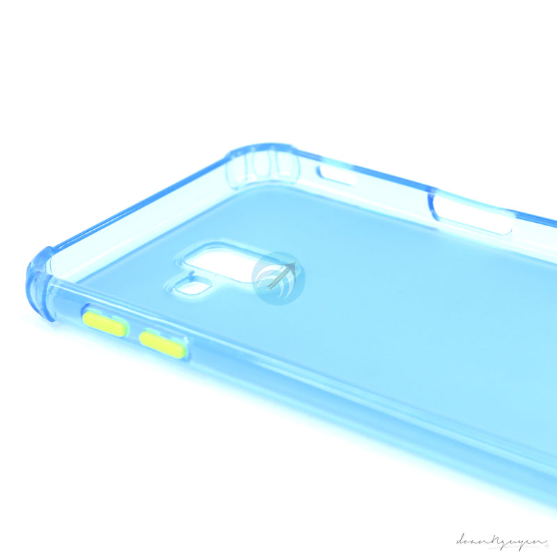 ỐP LƯNG SAMSUNG J6 PRIME ( CHỐNG SỐC - NÚT 2 MÀU)