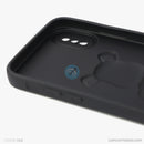 ỐP lưng IPHONE X/XS hình nổi gấu đứng màu đen