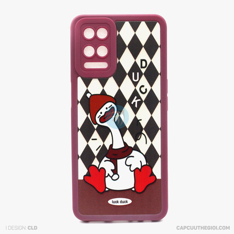 Ốp lưng OPPO A54 tpu vuông màu in hình cute bảo về camera