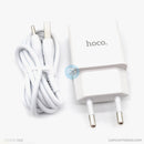 Bộ sạc usb A to type C 5V-2.1A 1 mét HOCO N9 màu trắng bh01t