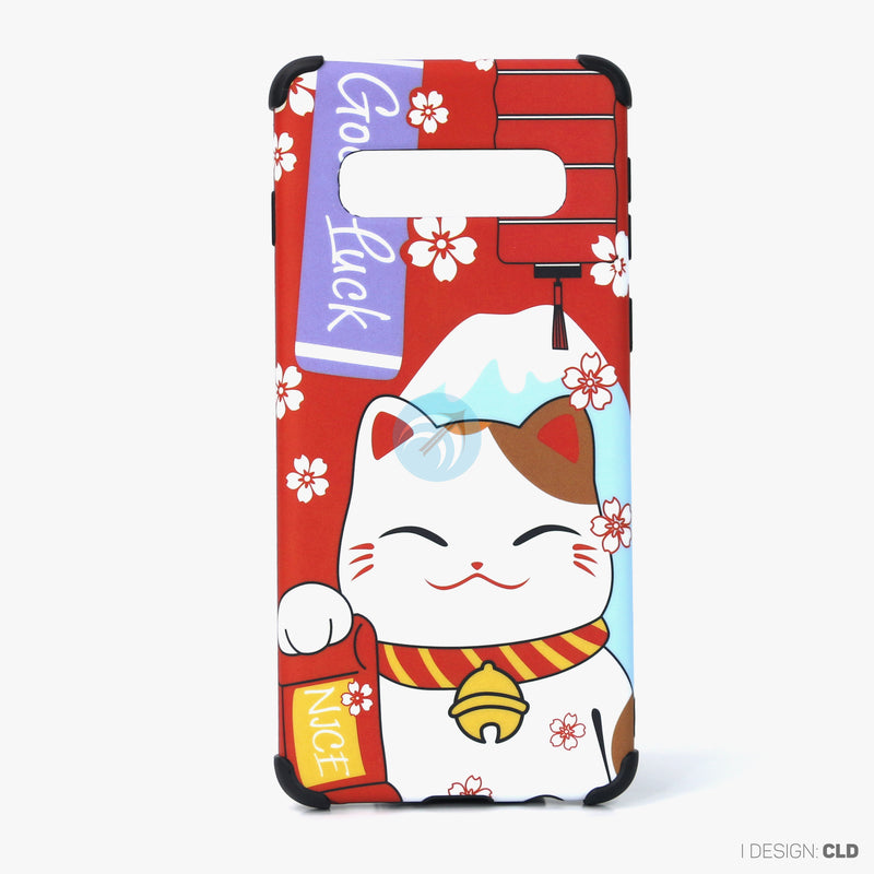 Ốp lưng SAMSUNG S10 hình mèo thần tài nhựa cứng