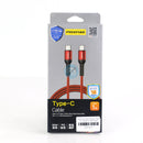 Cáp Pisen Dual Type-C (Type-C to Type-C) Wine Glass Style Data 1000mm, 60W (LS-TC05-1000), Đỏ + đen