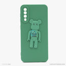 Ốp lưng SAMSUNG A50 hình gấu nổi có giá đỡ silicon màu