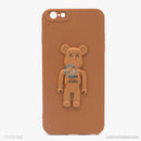 Ốp lưng IPHONE 6+/6S+ hình gấu nổi có giá đỡ silicon màu