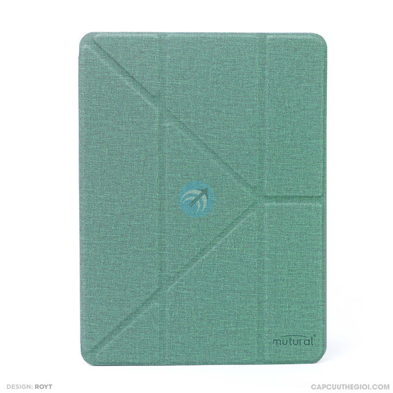 Bao da IPAD 10.2 2020 2021 tam giác vải màu ( MUTURAL )