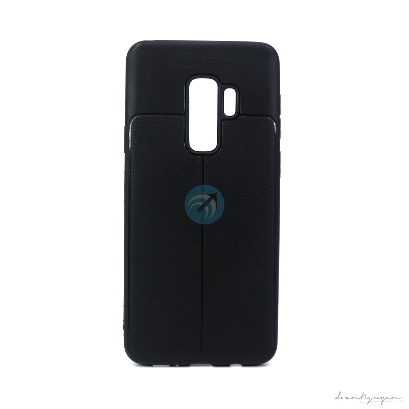 ỐP LƯNG DA ĐIỆN THOẠI SAMSUNG S9 PLUS AUTO DẺO ĐEN